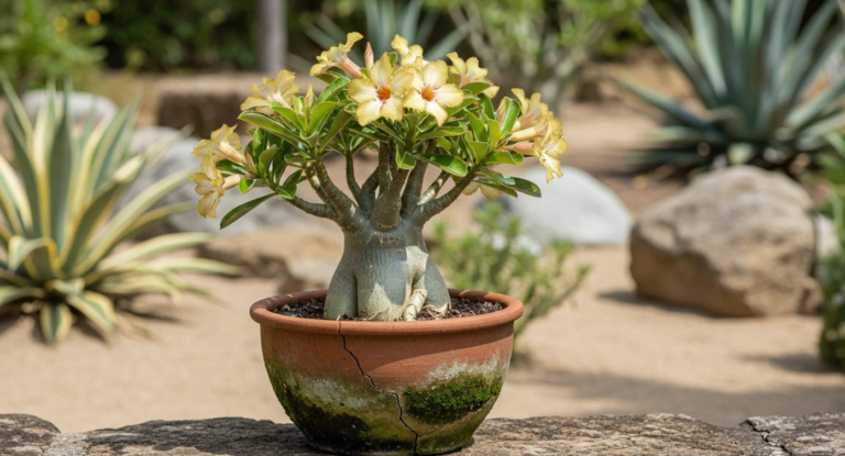 Deficiência de Nutrientes na Rosa do Deserto