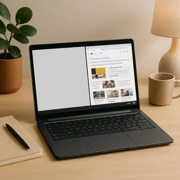 Como Dividir a Tela no Chromebook